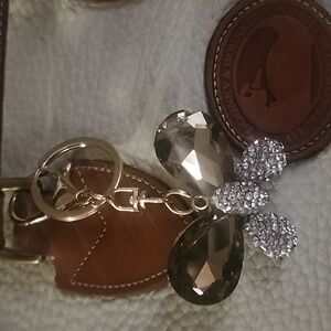 Sparkling Butterfly Handbag Backpack Luggage Charm,Zipper Pull,Keychain